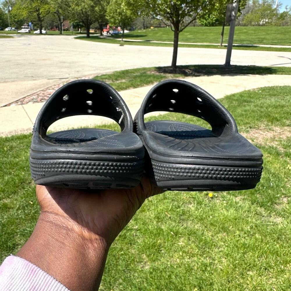 Crocs Unisex Baya II Adult Slides Size M8 W10‎ Black Sandals - Picture 16 of 17